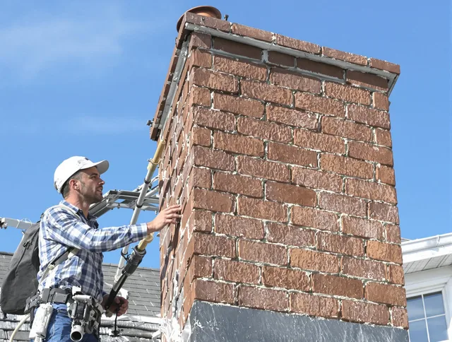 Brickwork for a chimney rebuild by Plantation Chimney Sweep in Plantation, FL