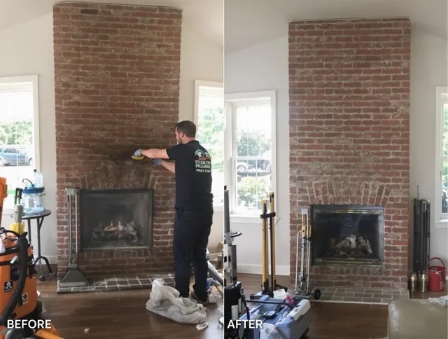 Finished chimney sweeping service by Plantation Chimney Sweep in Plantation, FL