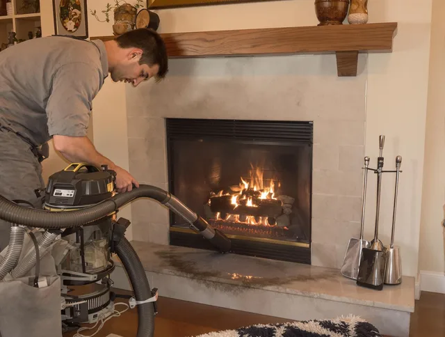 Routine fireplace upkeep by Plantation Chimney Sweep in Plantation, FL
