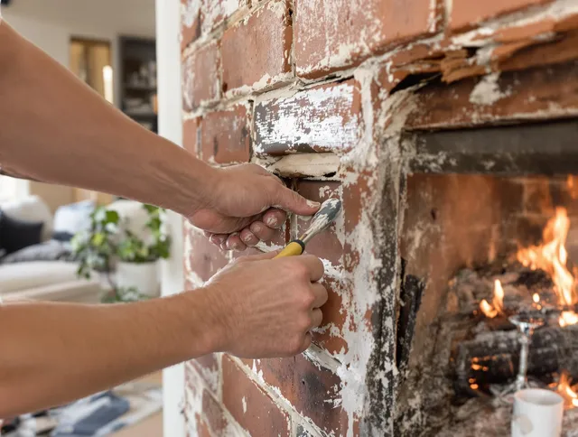 Routine fireplace repair by Plantation Chimney Sweep in Plantation, FL