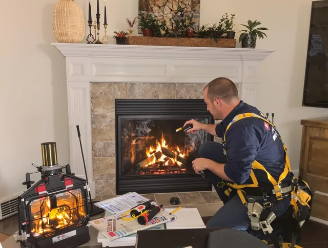 Safety-focused fireplace inspection by Plantation Chimney Sweep in Plantation, FL