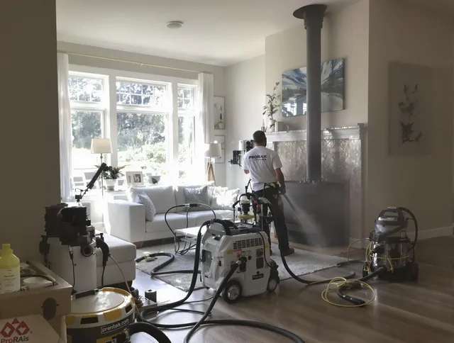 Soot removal service by Plantation Chimney Sweep for a fireplace in Plantation, FL